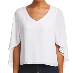 BCBGMAXAZRIA Shannah Cape-Back Top